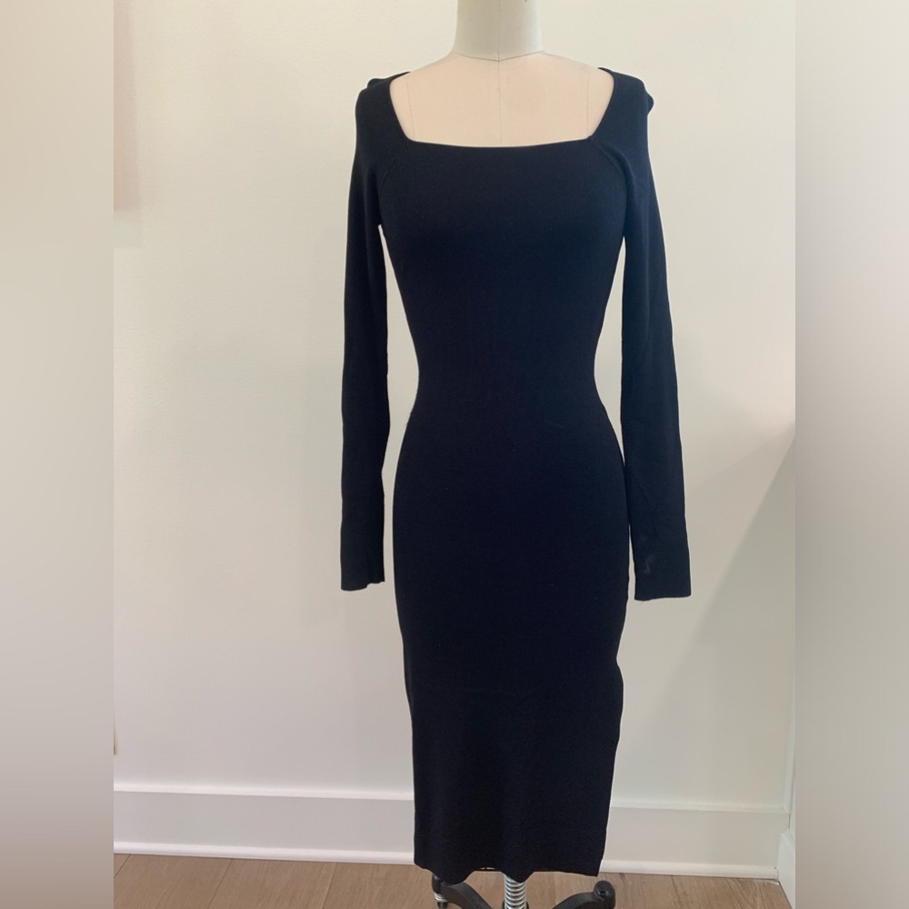 XS Black Figure-Nurturing Nordstrom Dress